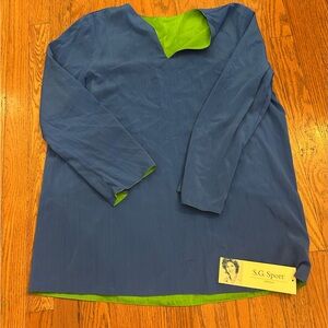 Report Collection Blue and Green Women's Top